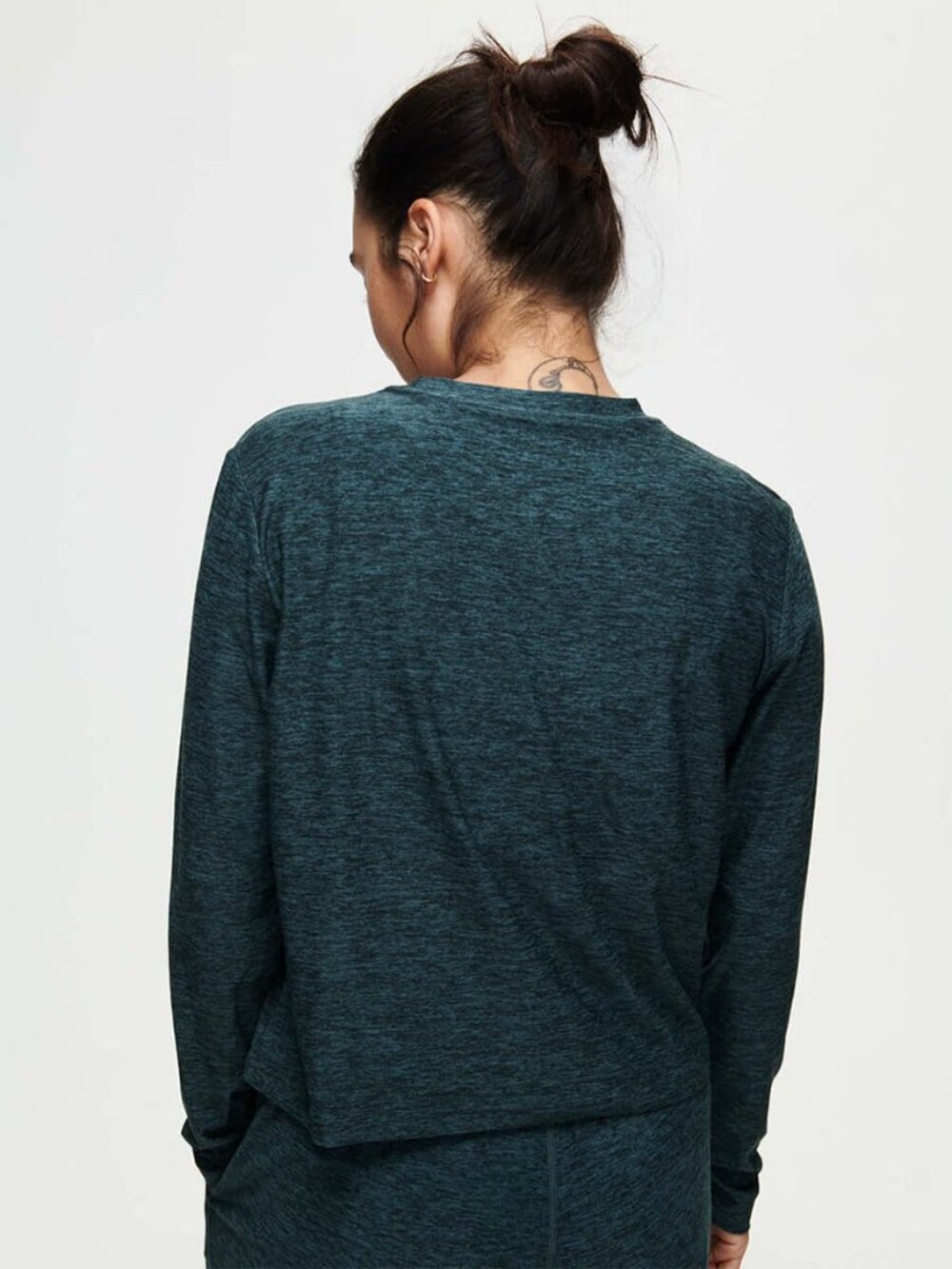 Outdoor Voices Cloudknit Long Sleeve Performance Shirt Heather Green M (PP577) - Picture 2 of 9